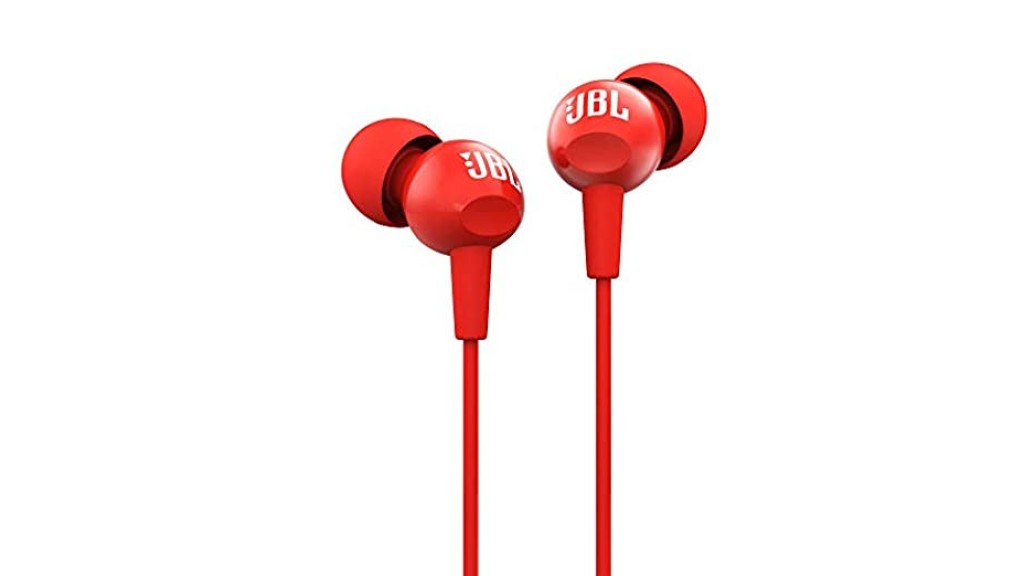 JBL In-Ear Headphones with Mic - C100SI - Red