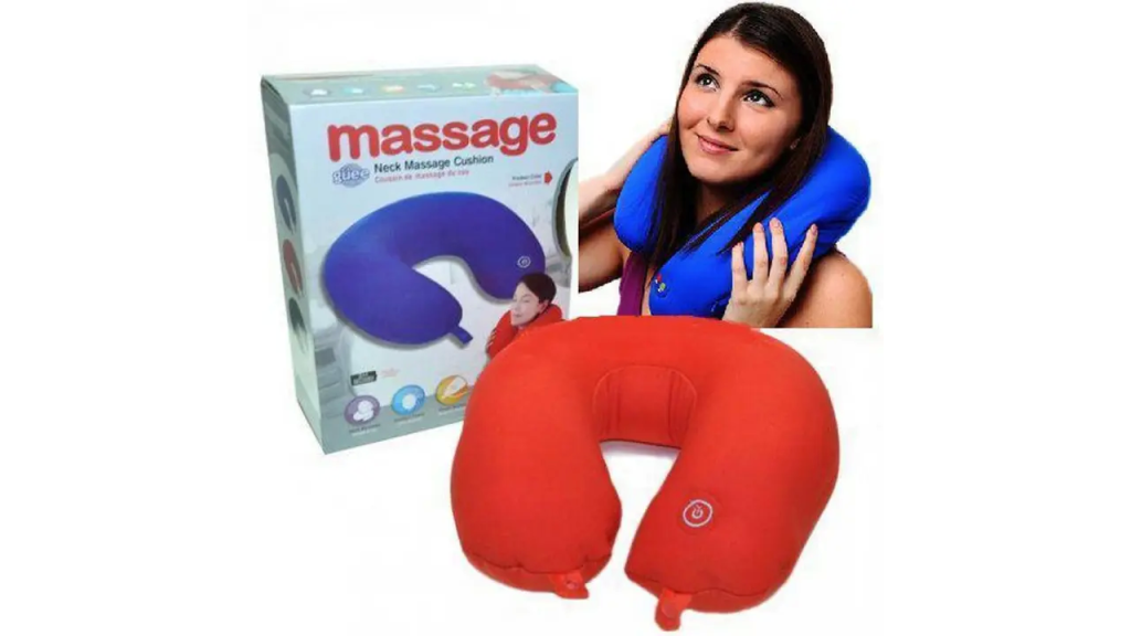 Neck Massage Cushion Vibration System Soft Massage Pillow - 1Pc