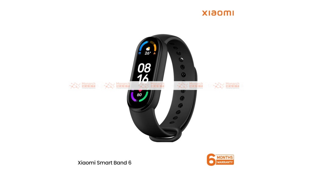 Xiaomi Smart Band 6 AMOLED Full Screen Fitness Tracker with spO2 - Black